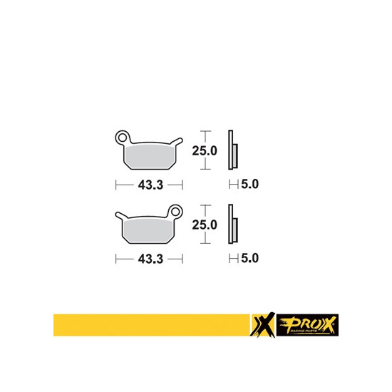 PROX brake pads KH325 KTM SX 50 front / rear, SX 65 rear