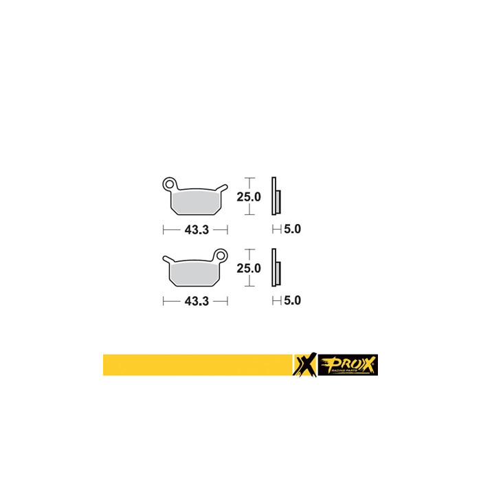 PROX brake pads KH325 KTM SX 50 front / rear, SX 65 rear