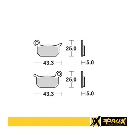 PROX brake pads KH325 KTM SX 50 front / rear, SX 65 rear