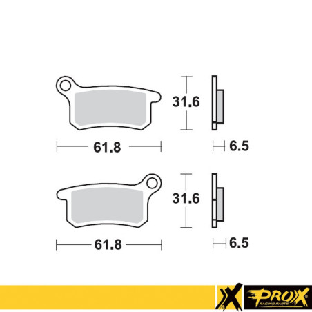 PROX brake pads KH357 KTM SX 65 '02-20 front
