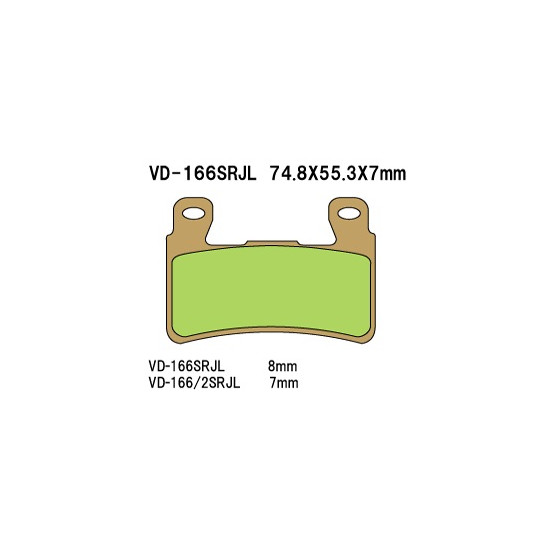 VESRAH brake pads KH265 / KH296 (MADE IN JAPAN)