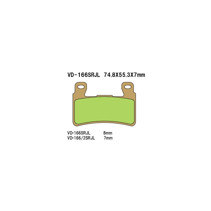 VESRAH brake pads KH265 / KH296 (MADE IN JAPAN)