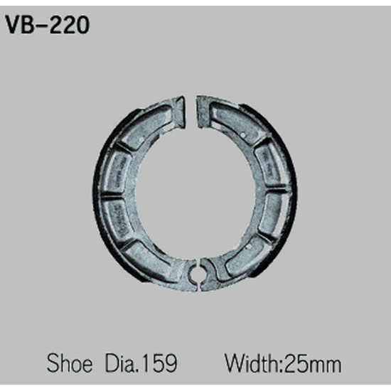 VESRAH drum brake pads YAMAHA XT500 76-82 front (MADE IN JAPAN)