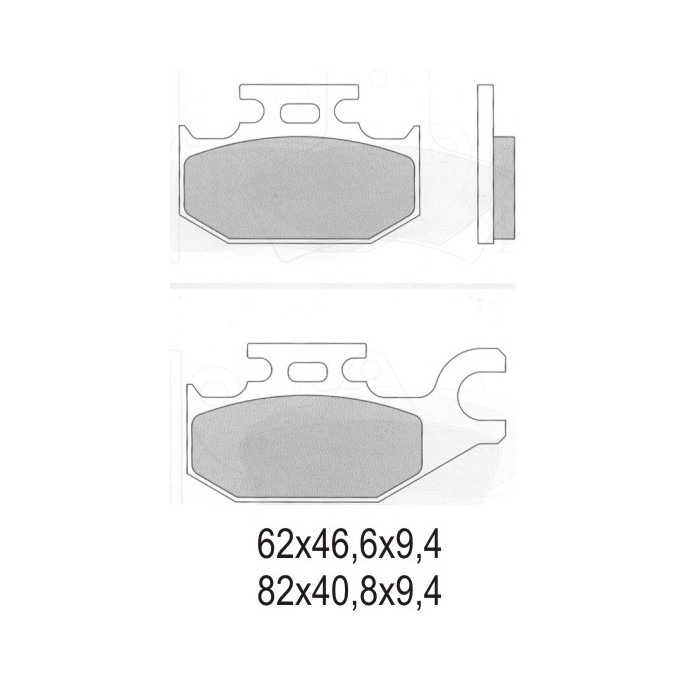 GALFER brake pads KH413 Metalic sinter (gold color)