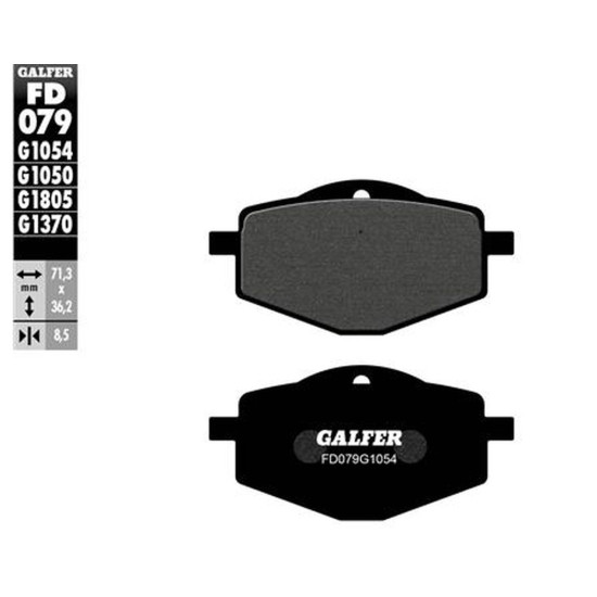 GALFER brake pads KH101 SEMI-METALLIC
