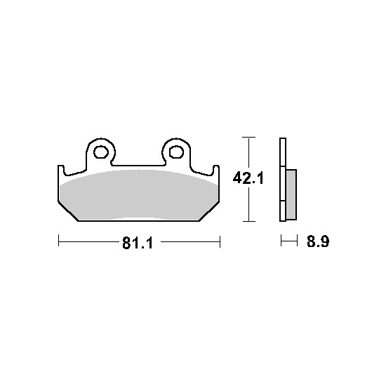 SBS brake pads KH121 RACING CARBON TECH color black