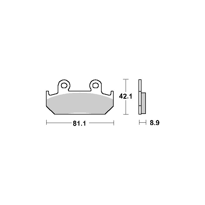 SBS brake pads KH121 RACING CARBON TECH color black
