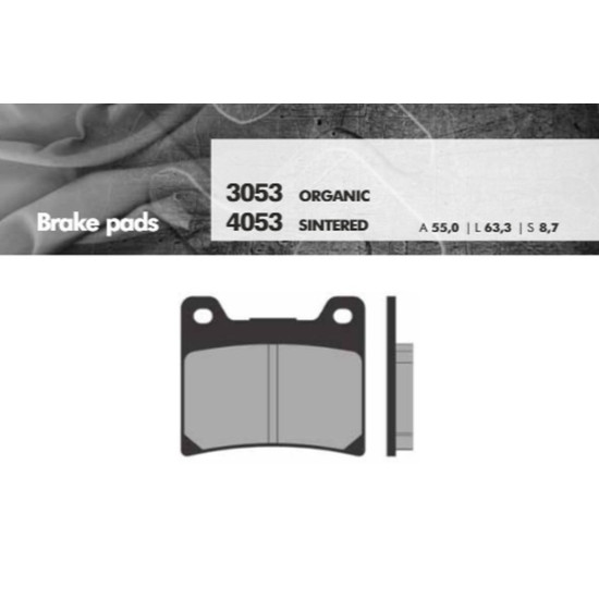 BRENTA brake pads KH88 Metalic sinter (gold color) (FT 4053)
