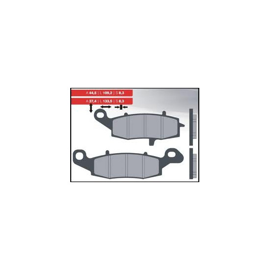 BRENTA brake pads KH229 Metallic sinter (gold color) (FT 4092)