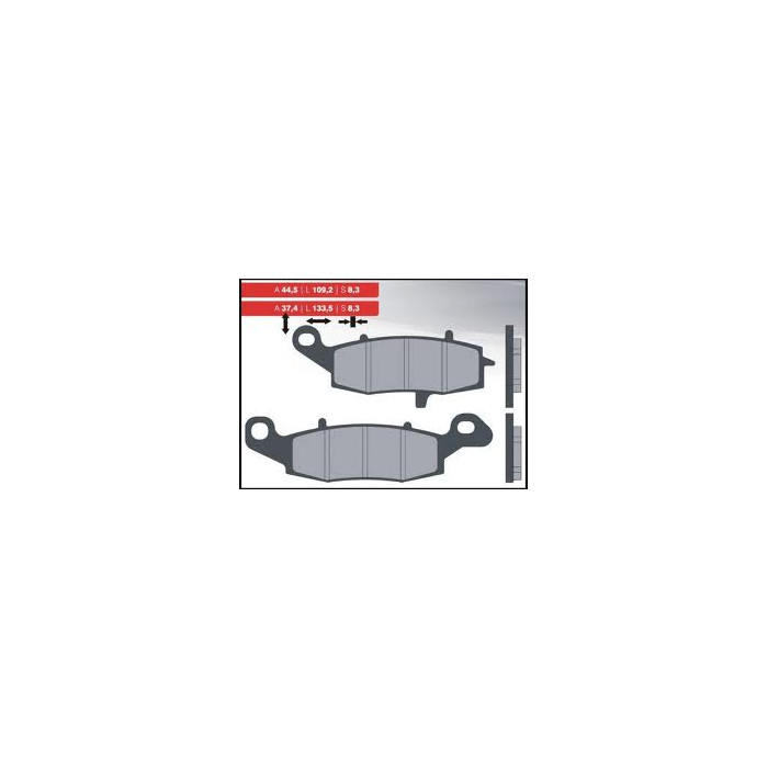 BRENTA brake pads KH229 Metallic sinter (gold color) (FT 4092)