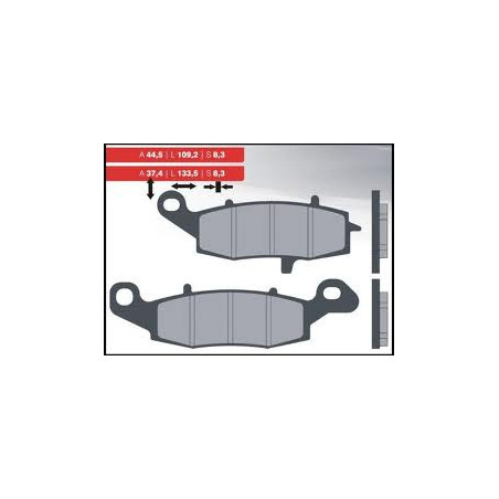 BRENTA brake pads KH229 Metallic sinter (gold color) (FT 4092)