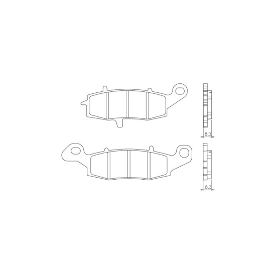 BRENTA brake pads KH231 Metallic sinter (gold color) (FT 4091)