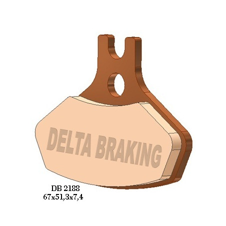 DELTA BRAKING brake pads KH468 CAN-AM DS 450 (08-14) front - replaced DB2188MX-N and DB2188QD-N