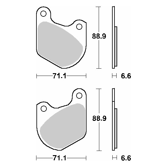 SBS brake pads KH72 STREET CERAMIC color black