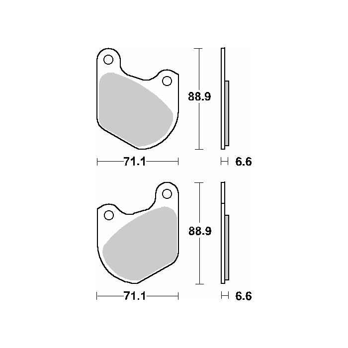 SBS brake pads KH72 STREET CERAMIC color black