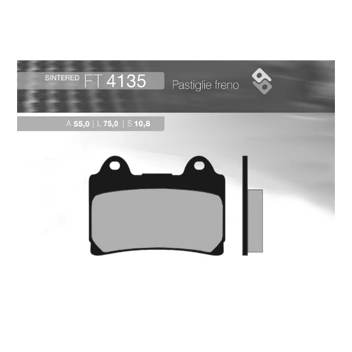 BRENTA brake pads KH123 Metalic sinter YAMAHA (gold color) (FT 4135)