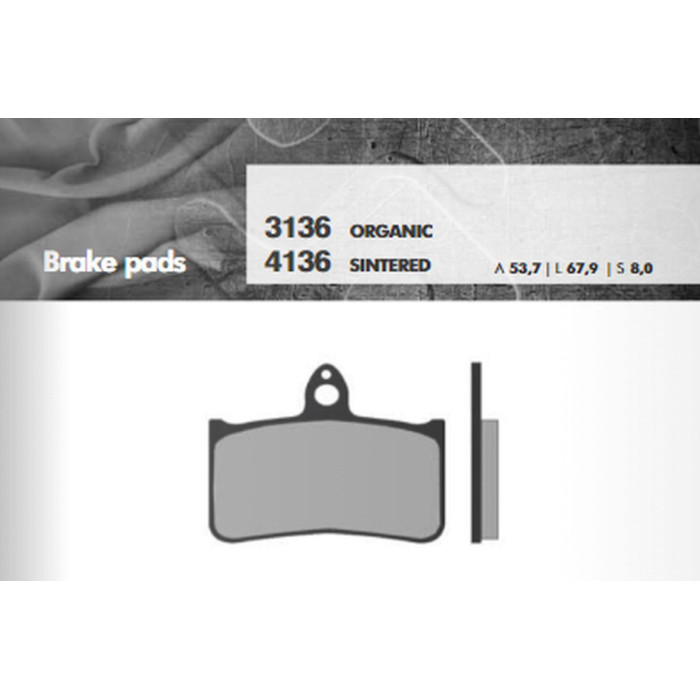 BRENTA brake pads KH187 Metalic sinter (gold color) front (FT 4136)