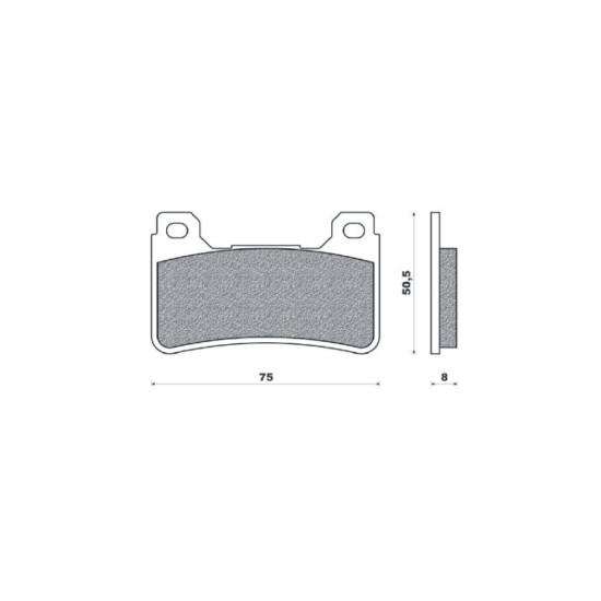 BRENTA brake pads KH390 Metalic sinter (gold color) HONDA (FT 4116)