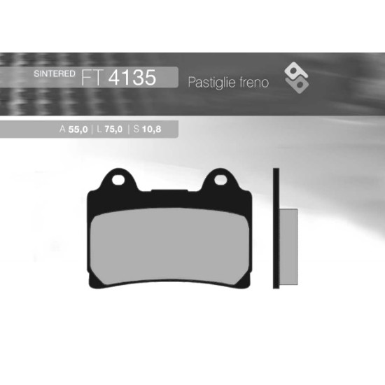 BRENTA brake pads KH123 Metalic sinter YAMAHA (gold color) (FT 4135)