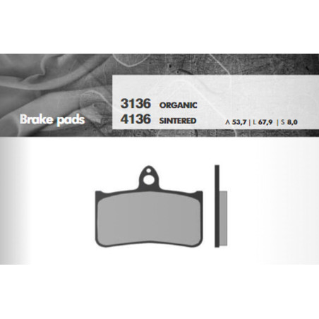 BRENTA brake pads KH187 Metalic sinter (gold color) front (FT 4136)