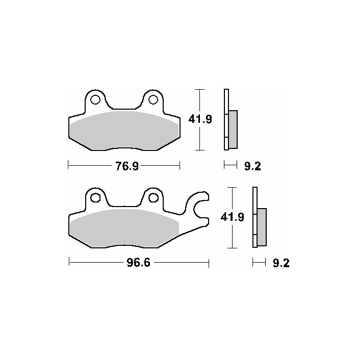 SBS brake pads KH197 MAXI CARBON CARBON TECH color black
