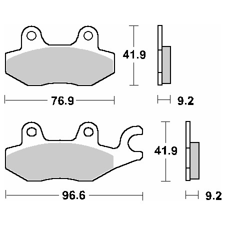 SBS brake pads KH197 MAXI CARBON CARBON TECH color black