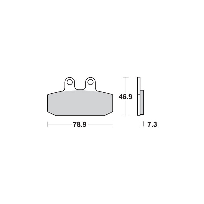 SBS brake pads KH256 STREET CERAMIC color black