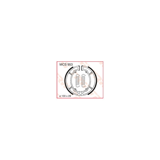 TRW LUCAS drum brake pads (130X28mm) (Y506)