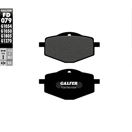 GALFER stabdžių kaladėlės KH101