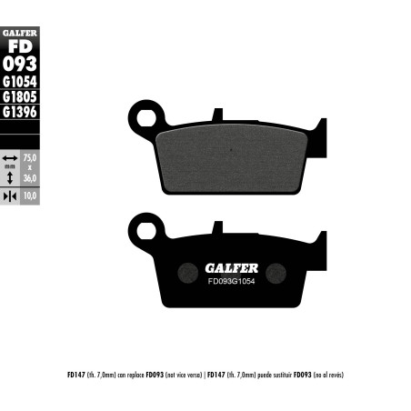 GALFER brake pads KH131