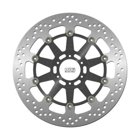 NG brake disc front APRILIA RSV4 / TUONO '15-20 (330X64X5mm) (6X8,5mm) floating (ALUMINUM CENTER)