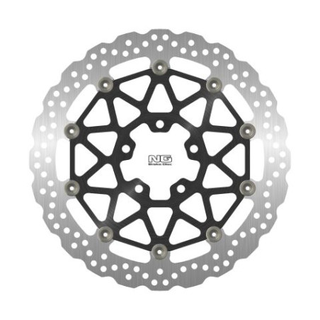 NG brake disc front KAWASAKI ZX 10R '17-18 (330X70X5,0mm) (5X10,5mm) WAVE floating (ALUMINUM CENTER)