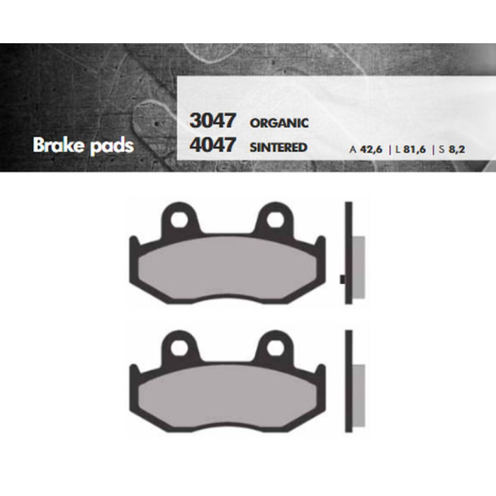 BRENTA brake pads KH411 Metalic sinter (gold color) BURGMAN (FT 4047)