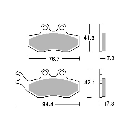 SBS brake pads KH194 STREET CERAMIC color black