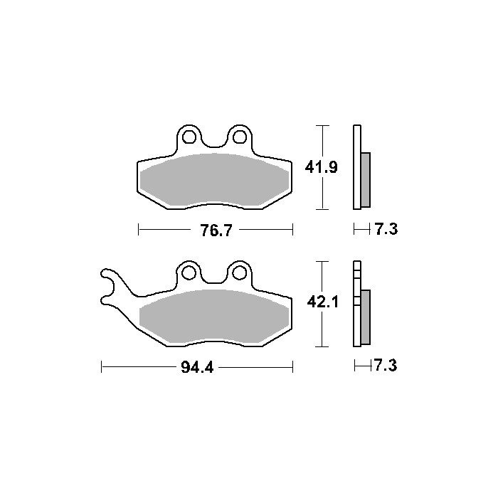 SBS brake pads KH194 STREET CERAMIC color black