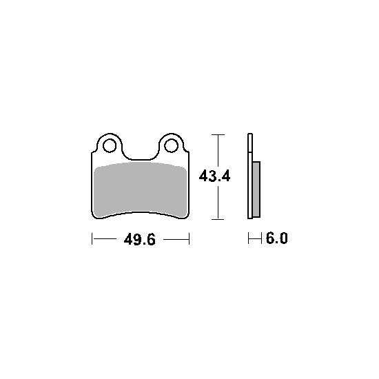 SBS brake pads KH303 STREET CERAMIC color black fits: BETA,GAS-GAS,SHERCO TRIAL front