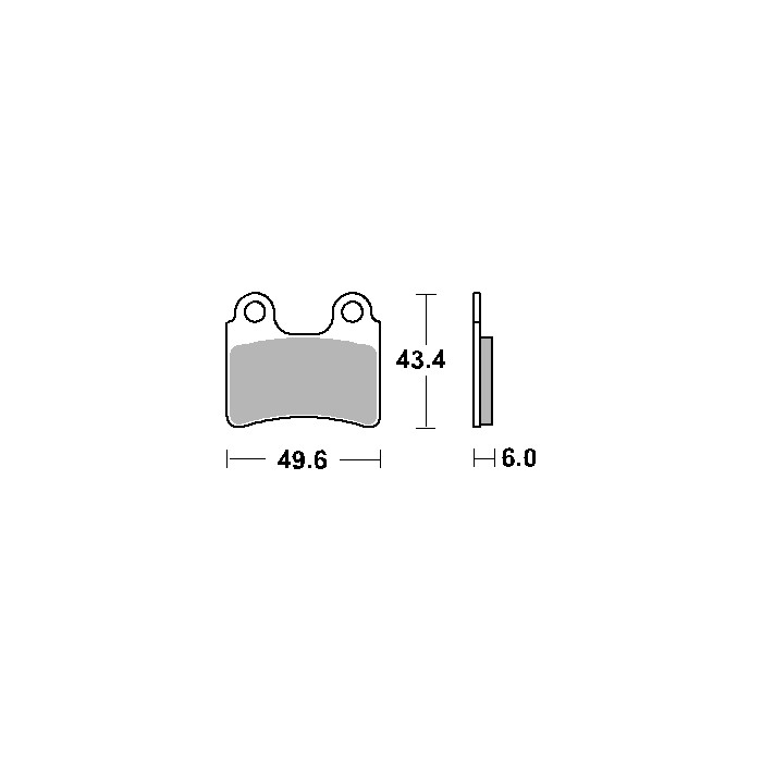 SBS brake pads KH303 STREET CERAMIC color black fits: BETA,GAS-GAS,SHERCO TRIAL front