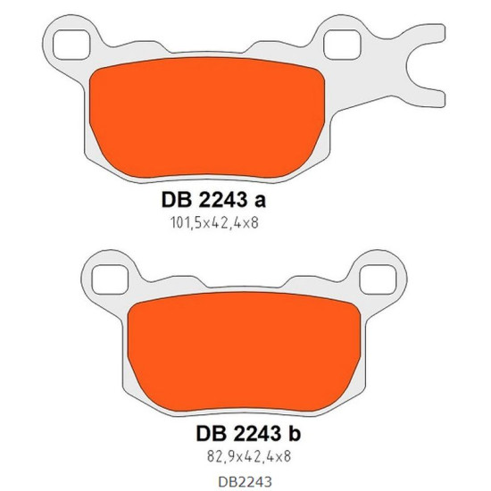 DELTA BRAKING brake pads KH684 rear left DEFENDER / TRAXTER 800 '17-'21, DEFENDER / TRAXTER 976 '17-'22