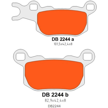 DELTA BRAKING brake pads KH685 rear left DEFENDER / TRAXTER 800 '17-'21, DEFENDER / TRAXTER 976 '17-'22