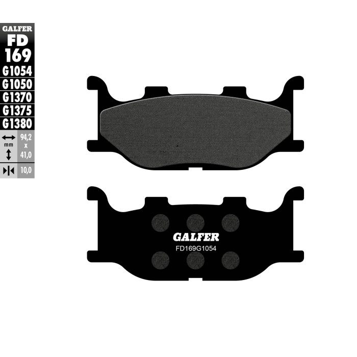 GALFER brake pads KH199 (front) SEMI-METALLIC YAMAHA FZ6 '04-'06, XJ6 '09-, XV125 / 250, XVS 125 / 250 / 1100 / 1300