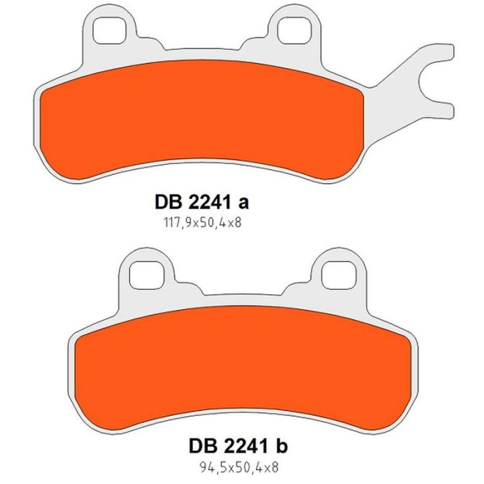 DELTA BRAKING brake pads KH682 rear / front left CAN-AM DEFENDER / TRAXTER 800 '16-'21, MAVERIC 800 / 900 '18-'21, C