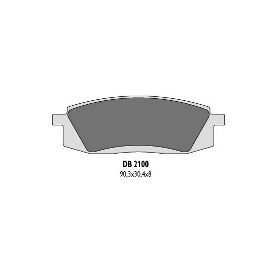 DELTA BRAKING brake pads KH105 YAMAHA TT350 / 600 - replaced DB2100MX-D and DB2100QD-D