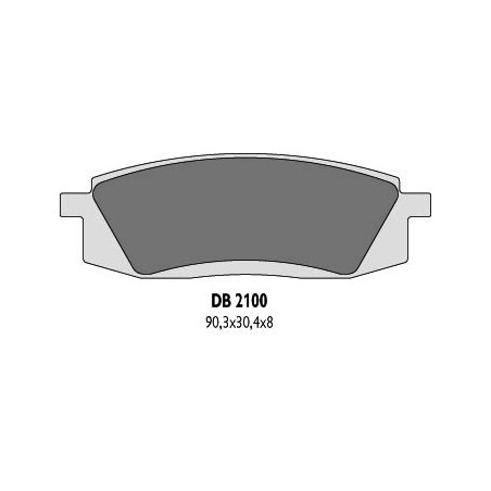DELTA BRAKING stabdžių kaladėlės KH105 YAMAHA TT350 / 600 - pakeistas DB2100MX-D ir DB2100QD-D