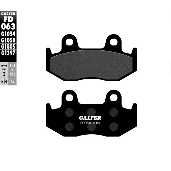 GALFER brake pads KH92 / KH323 (thickness 7.2mm)