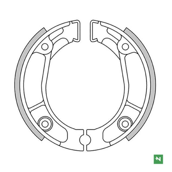 NEWFREN drum brake pads front / rear HONDA C 90 '82-'03, CR 80R '80-'85, CRF 150F '03-'17, CT 110 '80-'09, CT 125