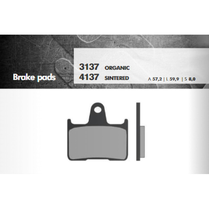 BRENTA brake pads KH254 Metallic sinter (gold color) end (FT 4137)