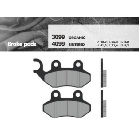 BRENTA brake pads KH264 Metallic sinter (gold color) (FT 4099)