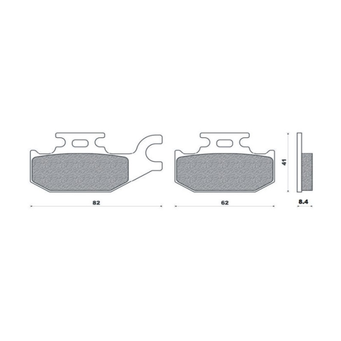 BRENTA brake pads KH413 Metalic sinter (gold color) (FT 4109)