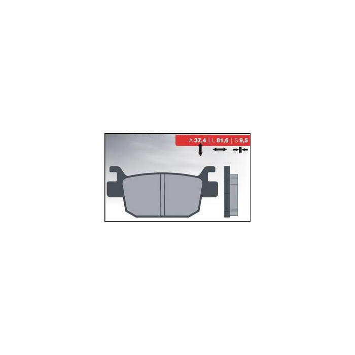BRENTA brake pads KH415 Metallic sinter (gold color) (FT 4082)