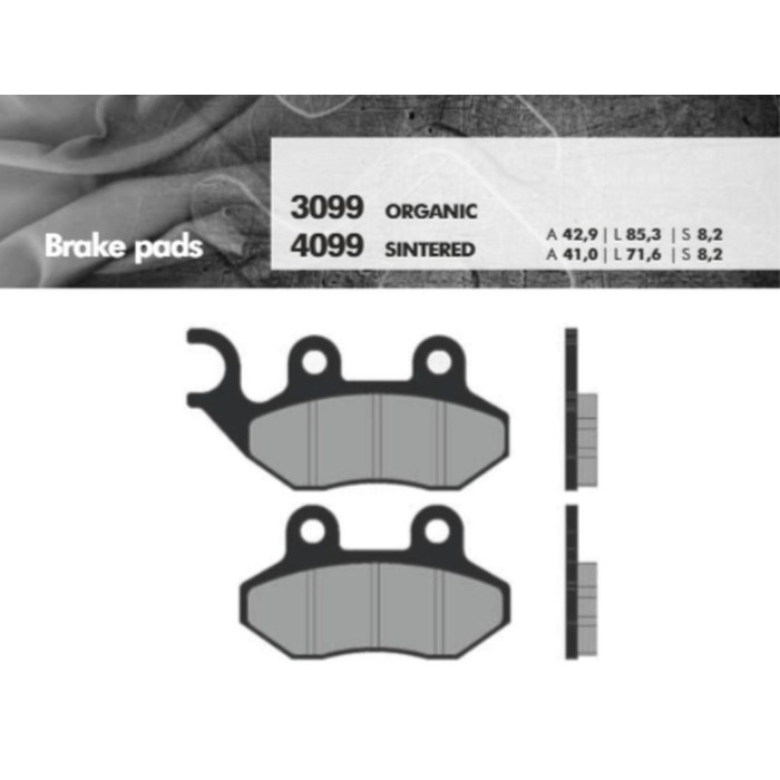 BRENTA brake pads KH264 Metallic sinter (gold color) (FT 4099)